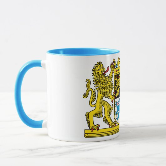 edle Tasse mit bayerischem Staatswappen (Links)