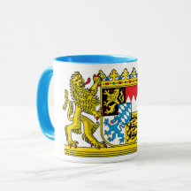 edle Tasse mit bayerischem Staatswappen