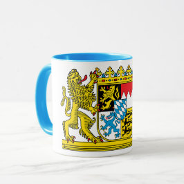 edle Tasse mit bayerischem Staatswappen