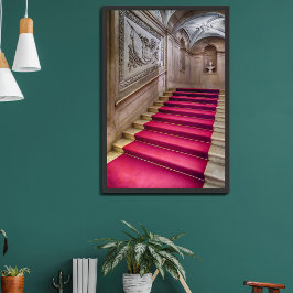 Edle Treppe. Ajuda National Palace, Lissabon. Poster