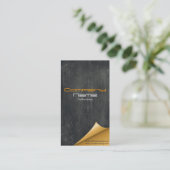 Edle und kreative grunge Media Visitenkarte (Stehend Vorderseite)