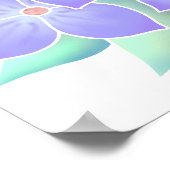 Edle violette Blume. Poster (Ecke)