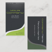 Edle Visitenkarte Web Developer, Grafikdesigner (Vorne/Hinten)