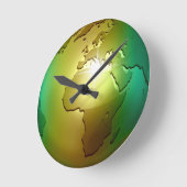 Edle Weltkugel - runde Wanduhr (Winkel)
