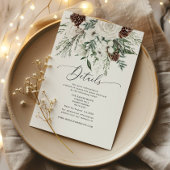 Edle Winterdetails Begleitkarte