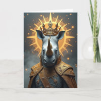 Edler Rhino-Geburtstagskarte