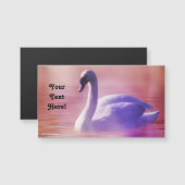 Edler Schwan-magnetische Visitenkarte Magnetkarte (Vorne/Hinten)