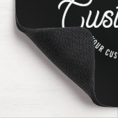 Edler stilvoller kursive und moderner kreisförmige mousepad (Ecke)