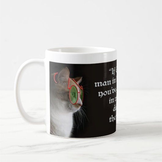 Edlere Katze Kaffeetasse (Links)