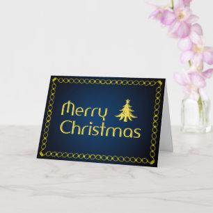 Edles frohes Weihnachtsfest mit goldenem Weihnacht Karte