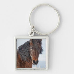 Edles Islandpferd Portrait Schlüsselanhänger