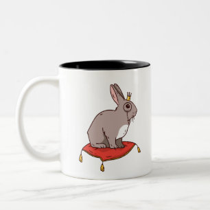 Edles Kaninchen Zweifarbige Tasse