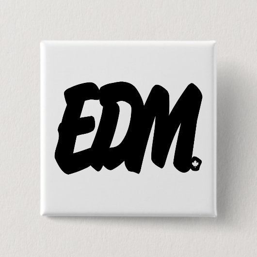 EDM Buchstaben Button (Vorderseite)