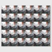 EDM DJ mischende Musik an einer Untergrundshow Geschenkpapier (Flach)