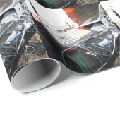 EDM DJ mischende Musik an einer Untergrundshow Geschenkpapier (Rolleneckpunkt)