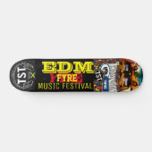 EDM FYRE MUSIC Skateboard, 7¾ Zoll Deck Skateboard (Horizontal)
