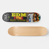 EDM FYRE MUSIC Skateboard, 7¾ Zoll Deck Skateboard (Horizontal)