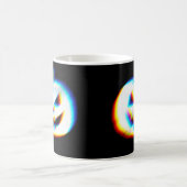 EDM Glitchy White Pumpkin Kaffeetasse (Mittel)
