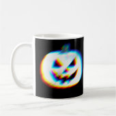 EDM Glitchy White Pumpkin Kaffeetasse (Links)