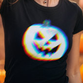 EDM Glitchy White Pumpkin T-Shirt