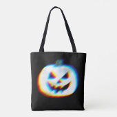 EDM Glitchy White Pumpkin Tasche (Rückseite)