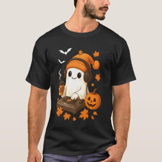 EDM Halloween-Musik Geist DJ Rave Süße Beanie Ghos T-Shirt