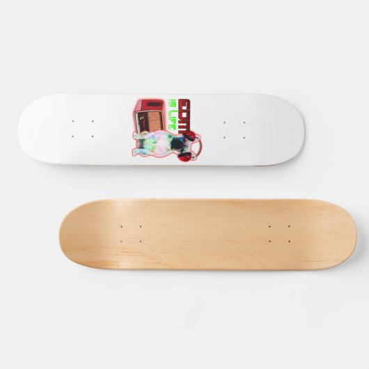 EDM ist Leben Skateboard (Horizontal)