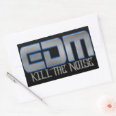 EDM KILL THE NOISE RECHTECKIGER AUFKLEBER (Umschlag)