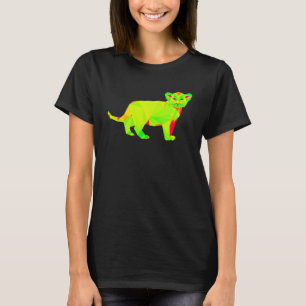 EDM Lion Techno Trance Lion Cub Rave T-Shirt