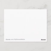 EDM Neon Laser Lights Lotus Blume Erwachen Postkarte (Rückseite)