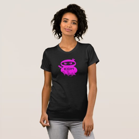 EDM NINJA MÄDCHEN T-Shirt (Vorne ganz)