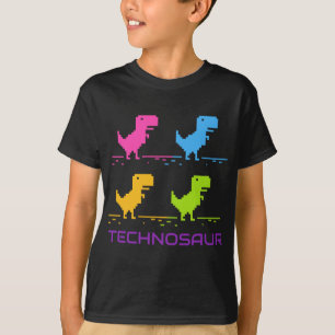 EDM Retro Techno Dinosaur Dance Rave Music T-Shirt