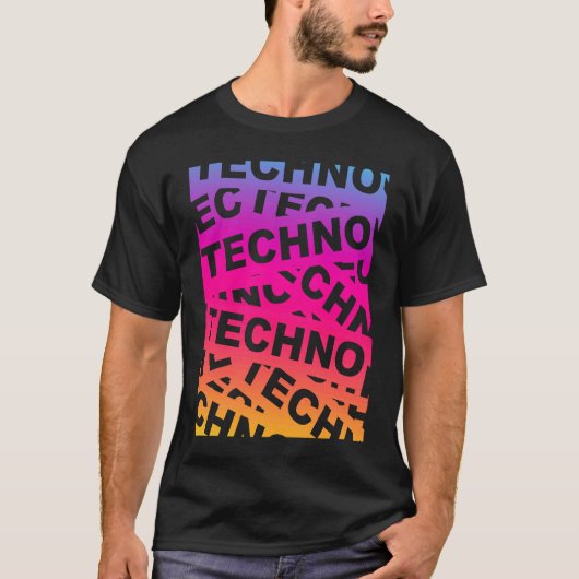 EDM Techno Music Festival Rave Party Trance Raver  T-Shirt (Vorderseite)