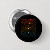 Edm Techno Sun Moon Music Festival Party Dancing D Button (Vorne & Hinten)