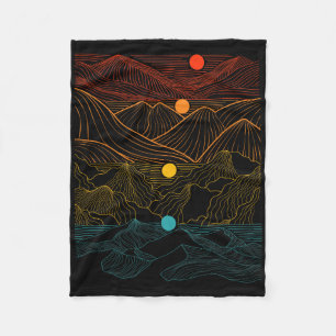 Edm Techno Sun Moon Music Festival Party Dancing D Fleecedecke