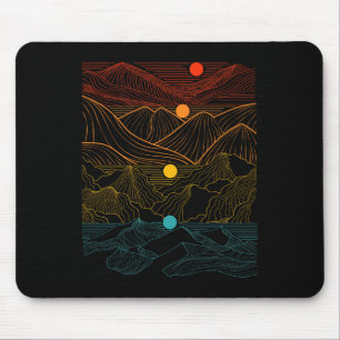 Edm Techno Sun Moon Music Festival Party Dancing D Mousepad