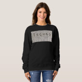 Edm Techno Untergrund Rave Cities on Back Sweatshirt (Vorne ganz)
