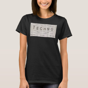Edm Techno Untergrund Rave Cities on Back T-Shirt