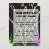 EDM Themengalentinen Einladung (Vorne/Hinten)