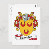 Edmiston Familienwappen Postkarte (Vorne/Hinten)