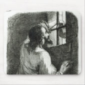 Edmond Dantes eingesperrt im Chateau d'If Mousepad (Vorne)