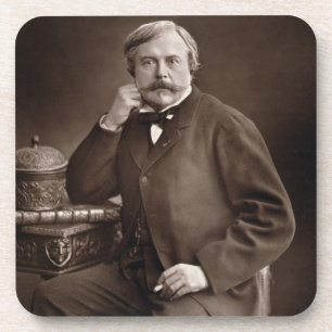 Edmond de Goncourt (1822-96) von 'Galerie Contemp Untersetzer