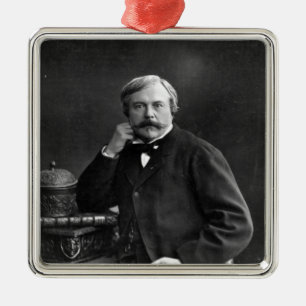 Edmond de Goncourt Ornament Aus Metall
