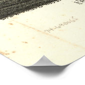 Edmond Oklahoma 1891 Antique Panoramabalkarte Poster (Ecke)