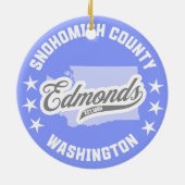 Edmonds, Washington Keramik Ornament (Hinten)