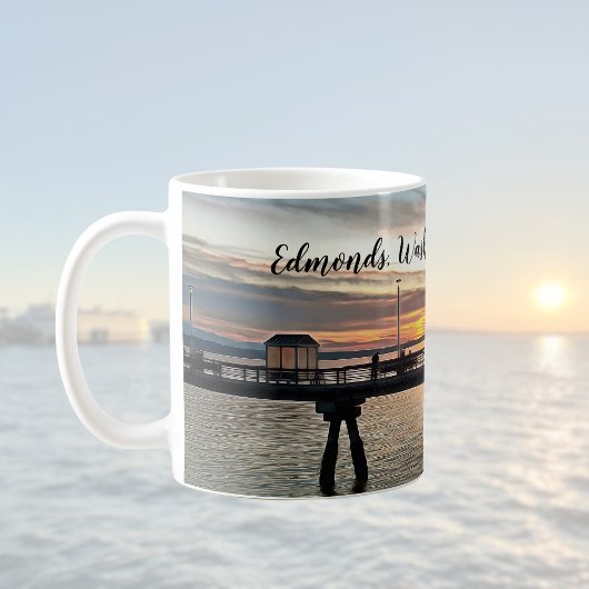 Edmonds Washington Pier bei Sunset Kaffeetasse