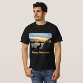 Edmonds Washington Pier bei Sunset T-Shirt (Vorne ganz)