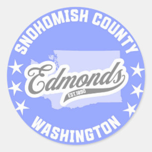Edmonds, Washington Runder Aufkleber
