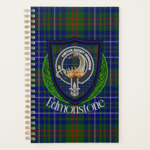 Edmonstone schottischer Clan-Tartan und -Wappen