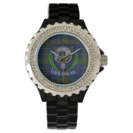 Edmonstone Scottish Clan Tartan & Crest Armbanduhr